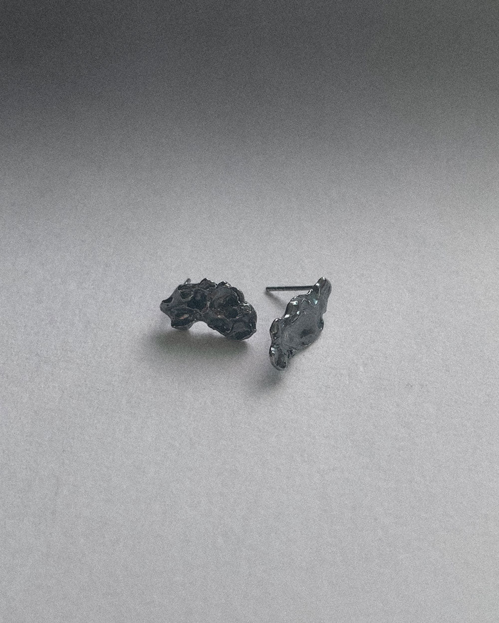 molten silver earrings canadian hand made soft and sticky jewelry handmade objects