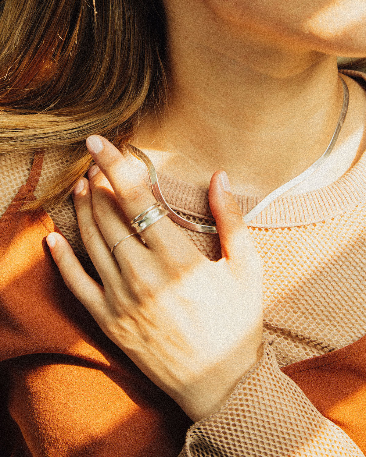 sterling silver thick chain for layering or wear on it's own