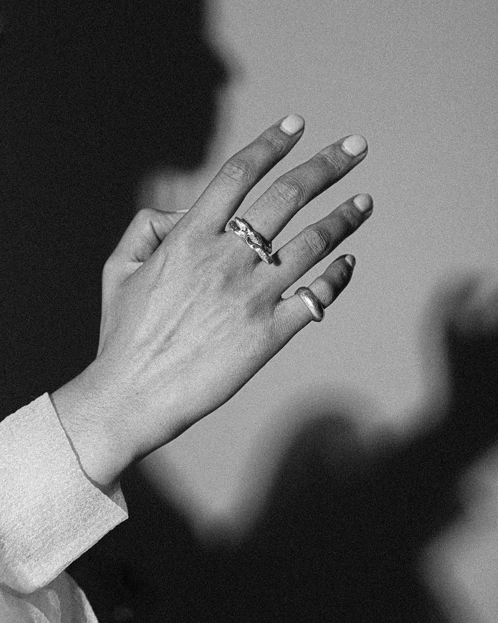 androgynous 925 sterling silver oxidized ring