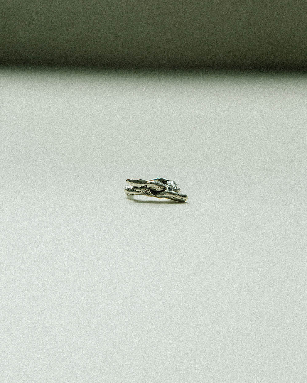 soft and sticky cross over ring sterling silver