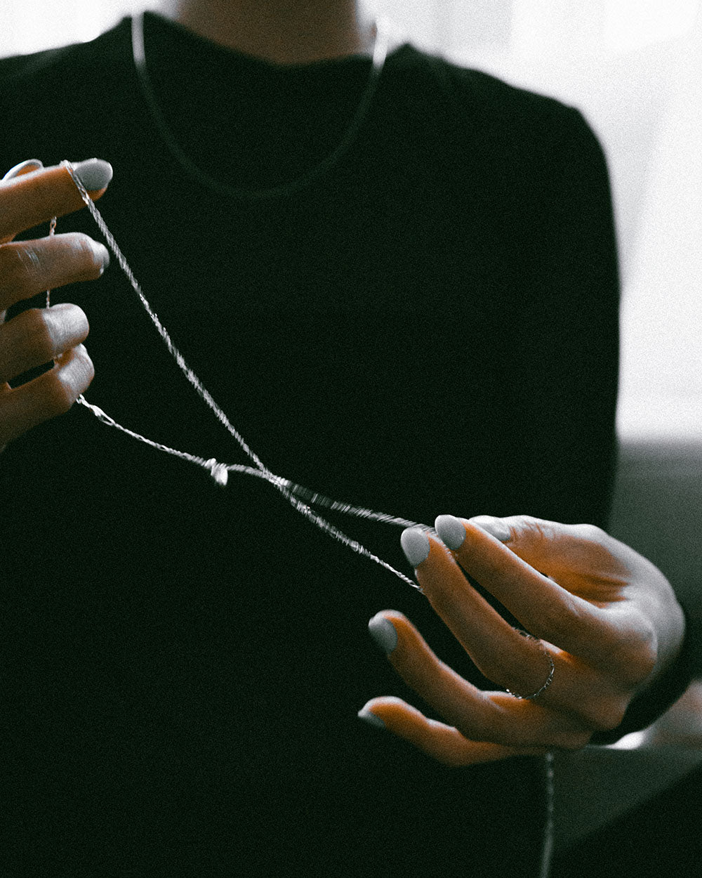 Made to order dainty heart necklace from canadian toronto artist