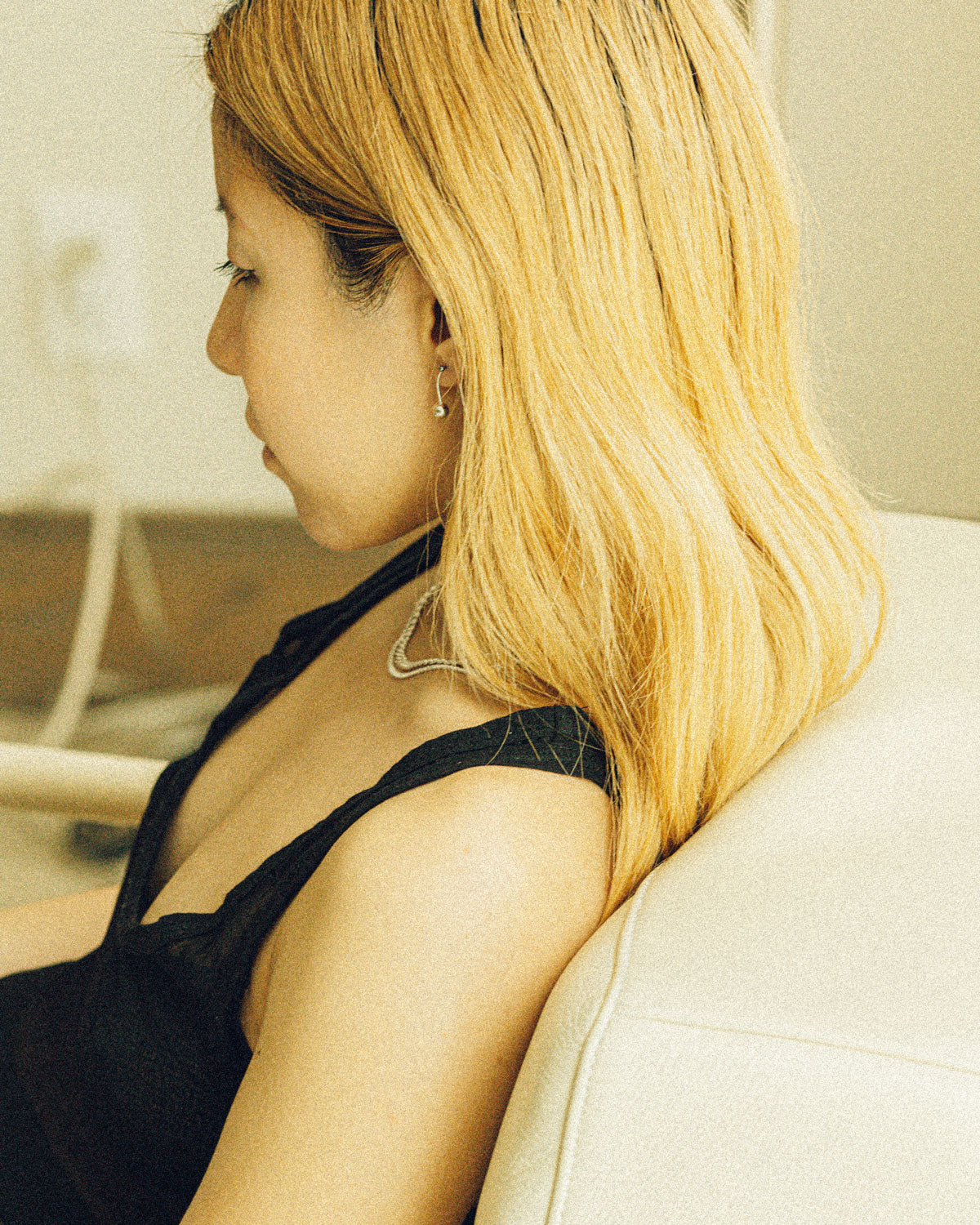 sterling silver earring drop sphere