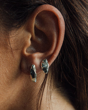 double piercing stud earring