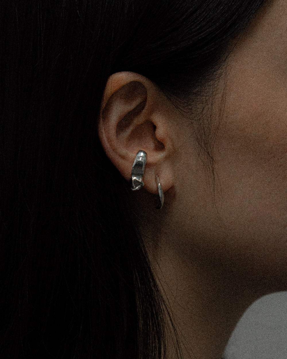 sterling silver minimalist earring pairing