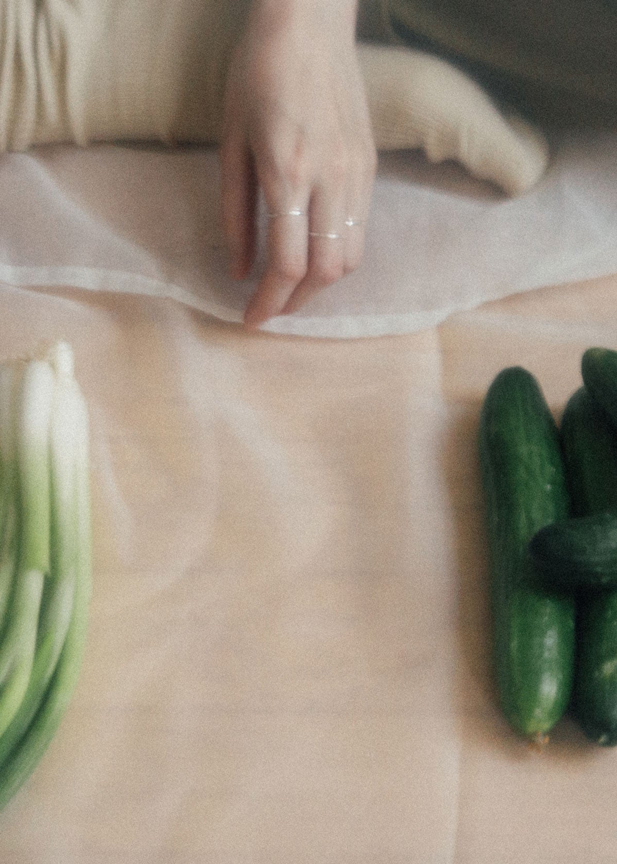 minimalist silver ring that you can wear washing vegetables or washing your hands