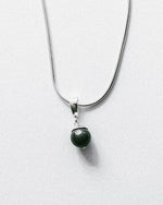 silver and jade pendant soft and sticky sterling silver 