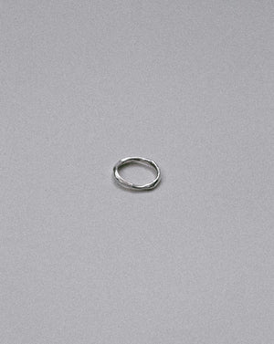 sterling silver unique organic shaped womens silver ring