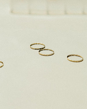 skinny stacker ring gold filled