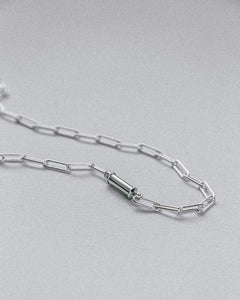 silver aesthetic chain necklace