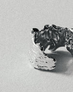 soft and sticky 925 sterling silver melt ring organic simple