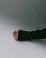 creative jewelry sculptural minimalist silver ring and bracelet