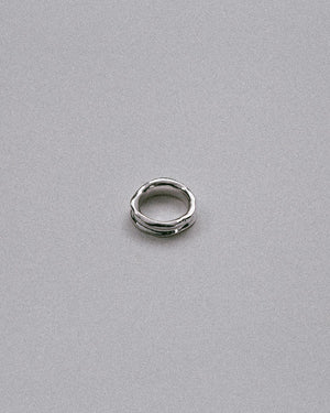 soft and sticky squish ring precious metal unique organic shaped ring jewelry
