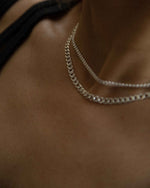 mens and womens curb chain made from sterling silver
